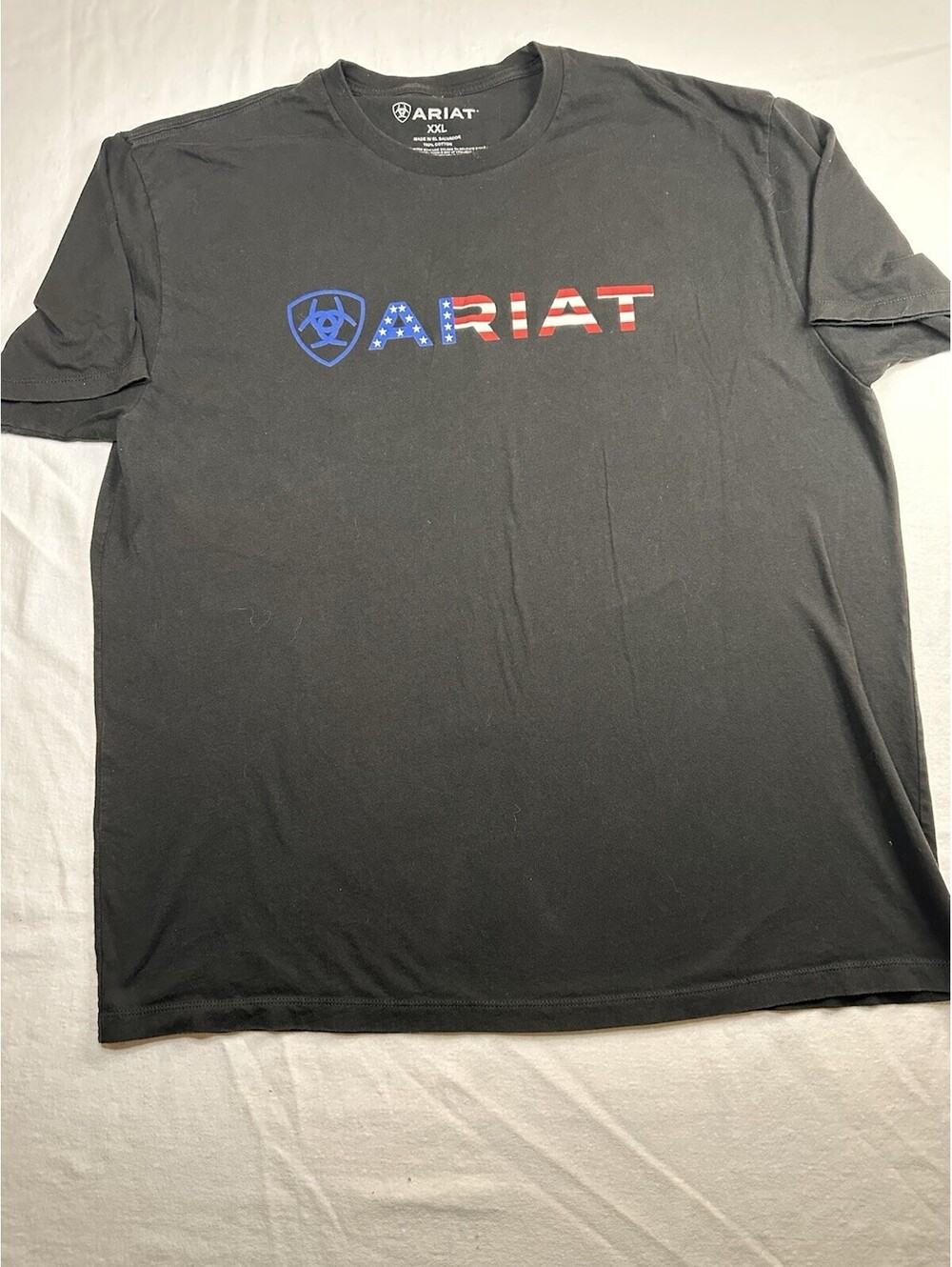 Ariat American Flag T-shirt Men's Size XXL, Black - M4